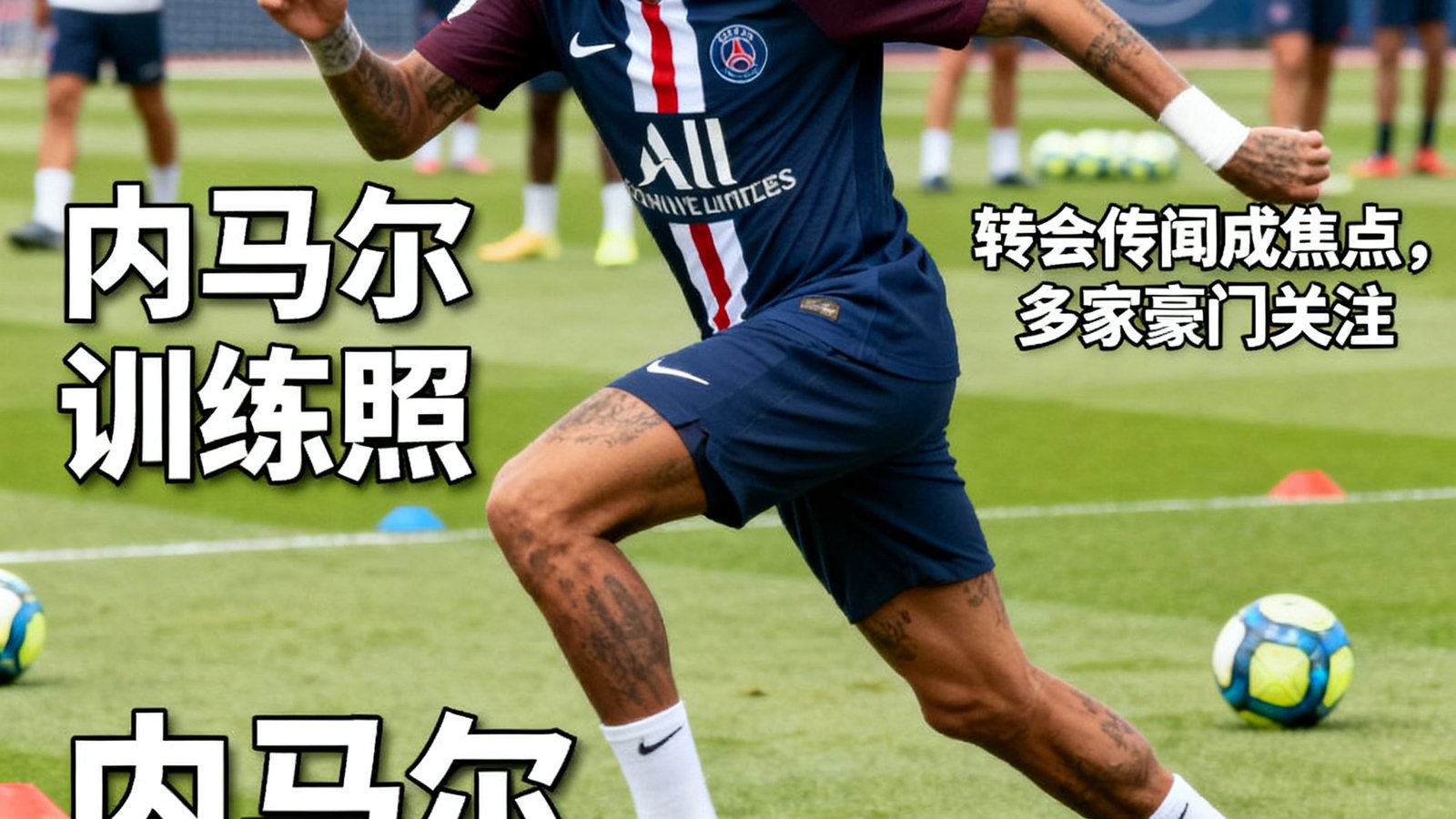 内马尔训练照，转会传闻再次成为焦点，多家豪门关注